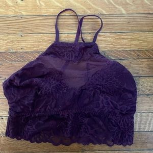 Maroon/purple bralette